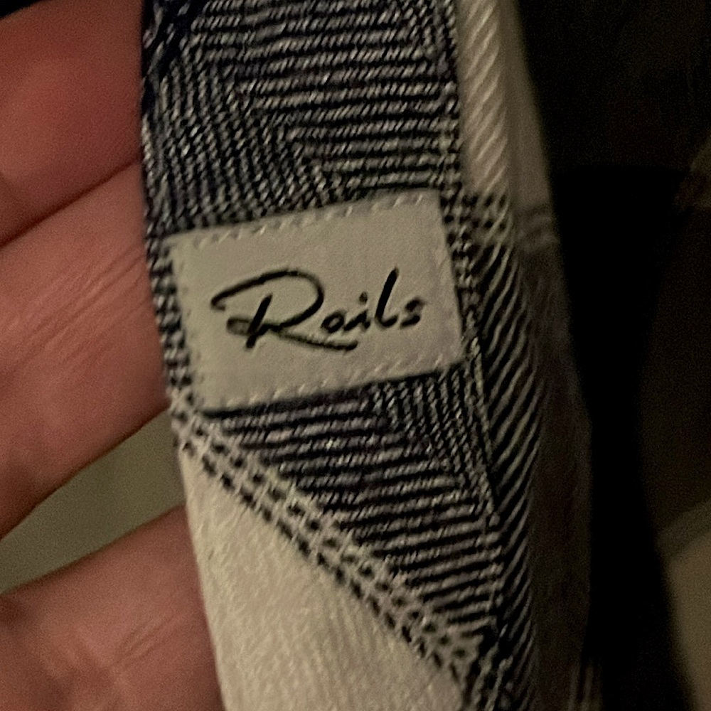 Euc Rails Navy And White Rails Long-Sleeve Button… - image 6